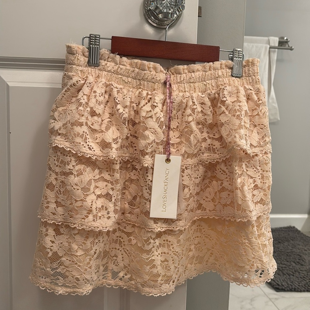 LoveShackFancy Brynlee Mini Skirt